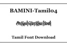 Bamini Tamil04 Stylish Tamil Font